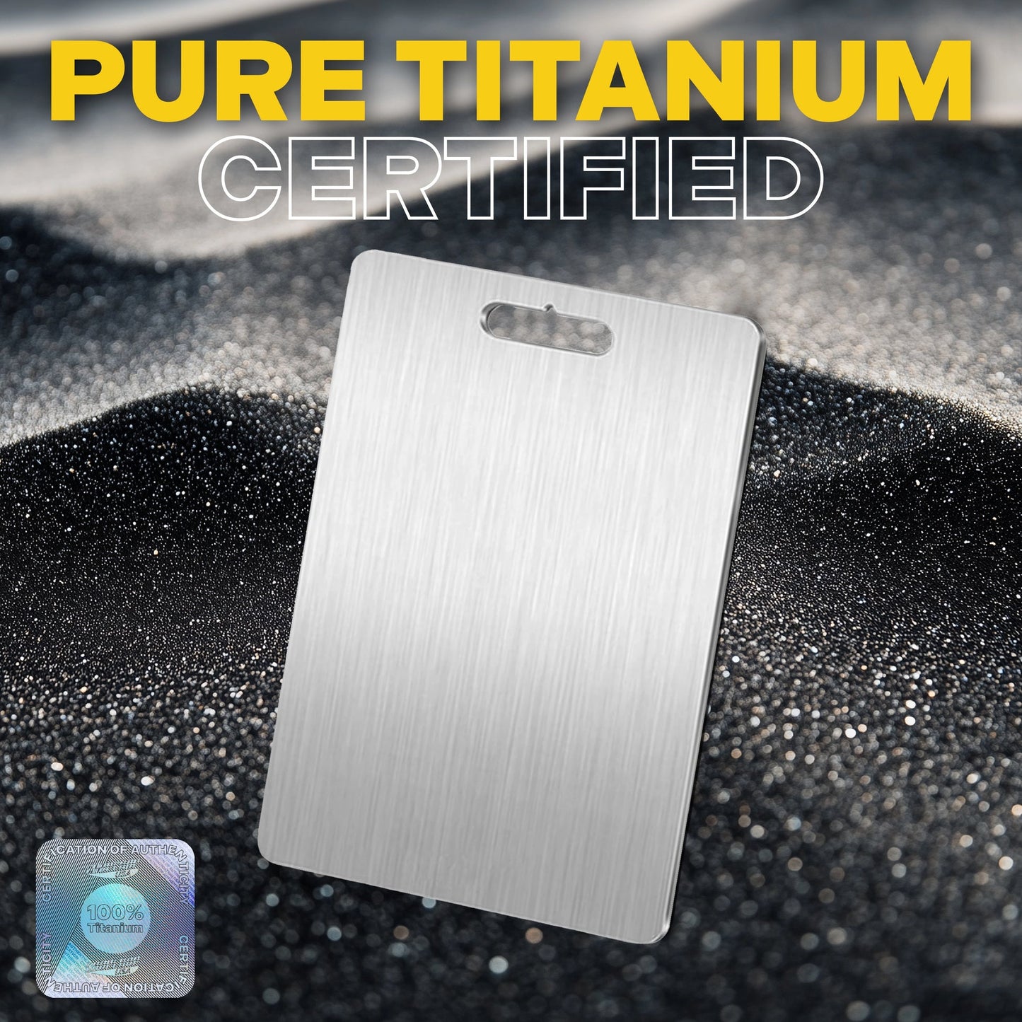 100% Pure Titanium Cutting Board