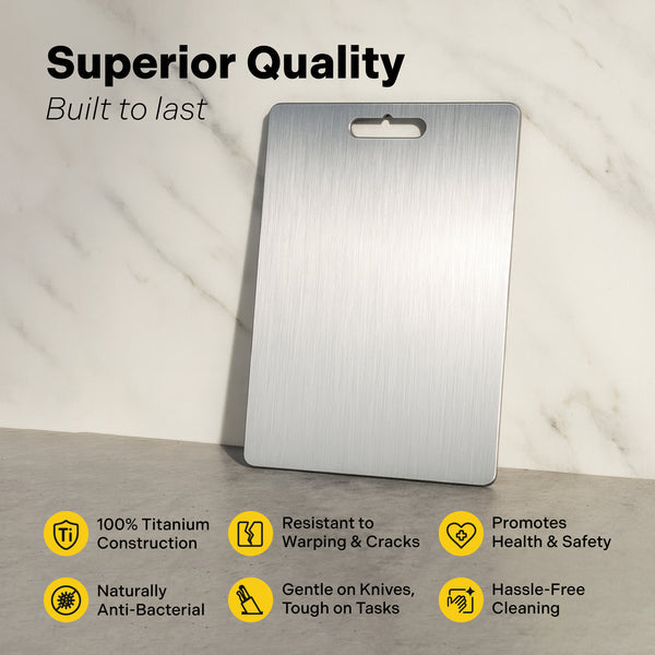 100% Pure Titanium Cutting Board