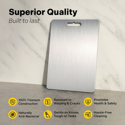 100% Pure Titanium Cutting Board