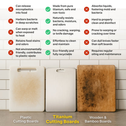 100% Pure Titanium Cutting Board