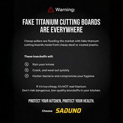 100% Pure Titanium Cutting Board