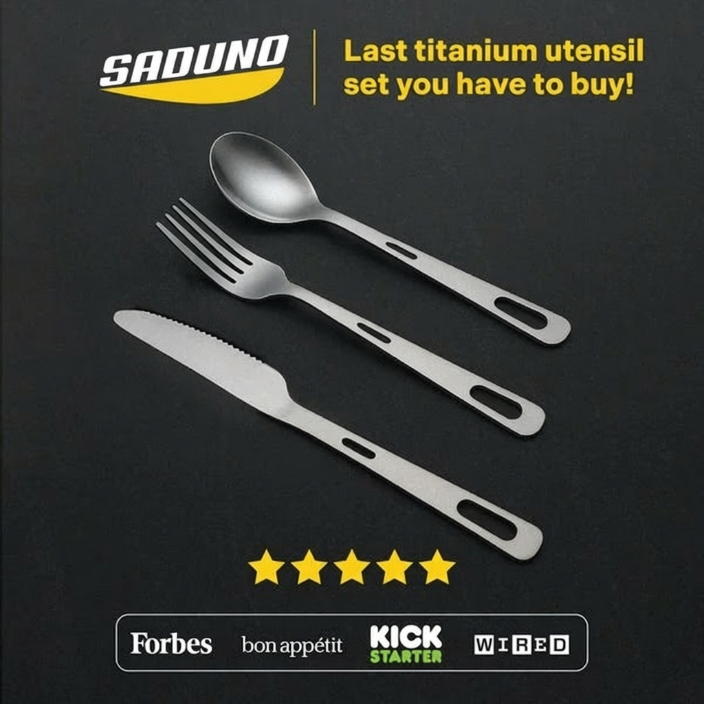 Titanium Cutlery Set